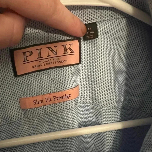 Pink Thomas pink slim fit size 16 - Picture 4 of 6